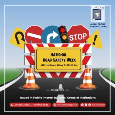 Jan 11 - National Road Safety Week - Annai college of Arts & Science ...